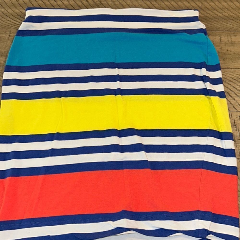 Nautical🚢🌊🏝️ Look 👀 Cotton Spandex Skirt 2” stretch Waistband Ready2toJet✈️